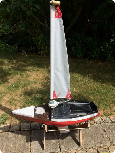 A photo of Phil's Boat on its stand